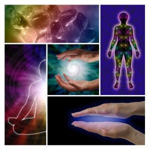 Energy healing collage